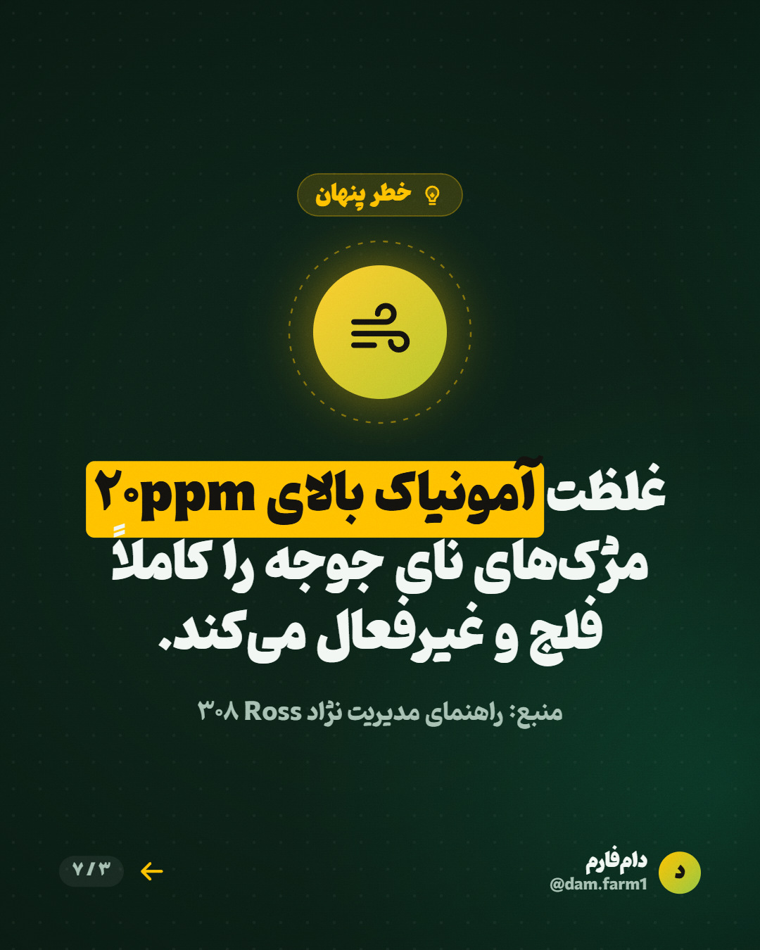 خطر آمونیاک و نوسان دمای پاییز — اسلاید ۳