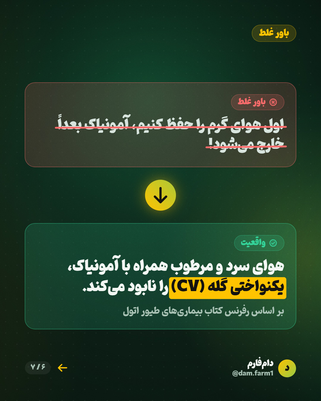 خطر آمونیاک و نوسان دمای پاییز — اسلاید ۶