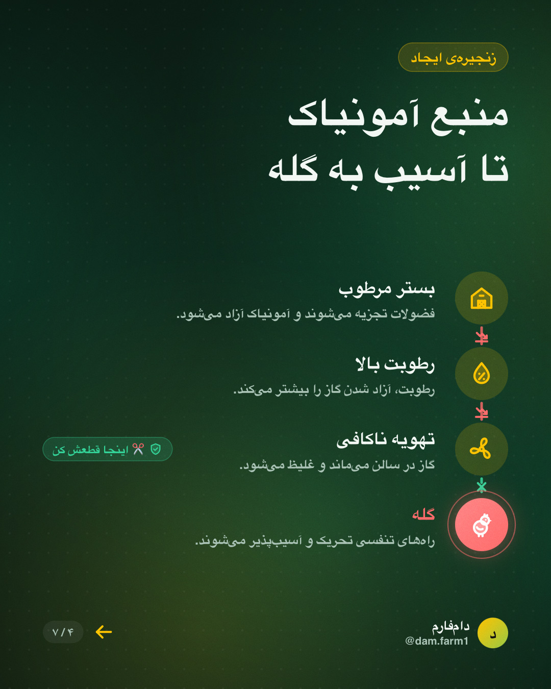 آمونیاکِ پاییزی؛ خطر پنهان سالن — اسلاید ۴