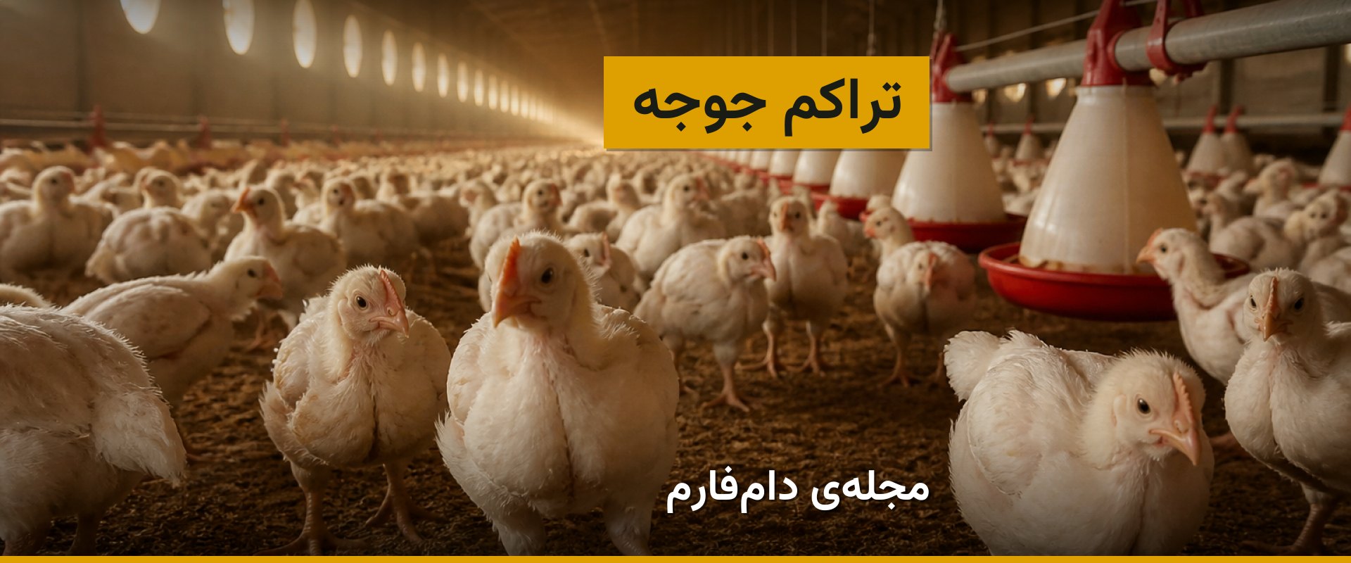 مدیریت تراکم جوجه در سالن مرغداری
