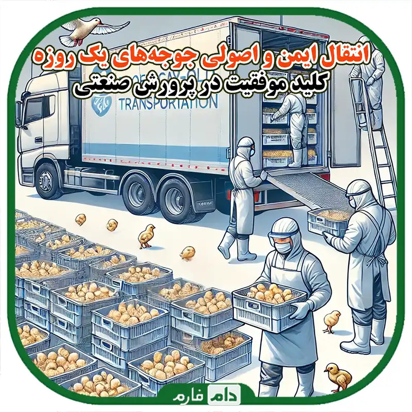 راهنمای_انتقال_جوجه‌های_یک_روزه_به_مرغداری‌های_بزرگ