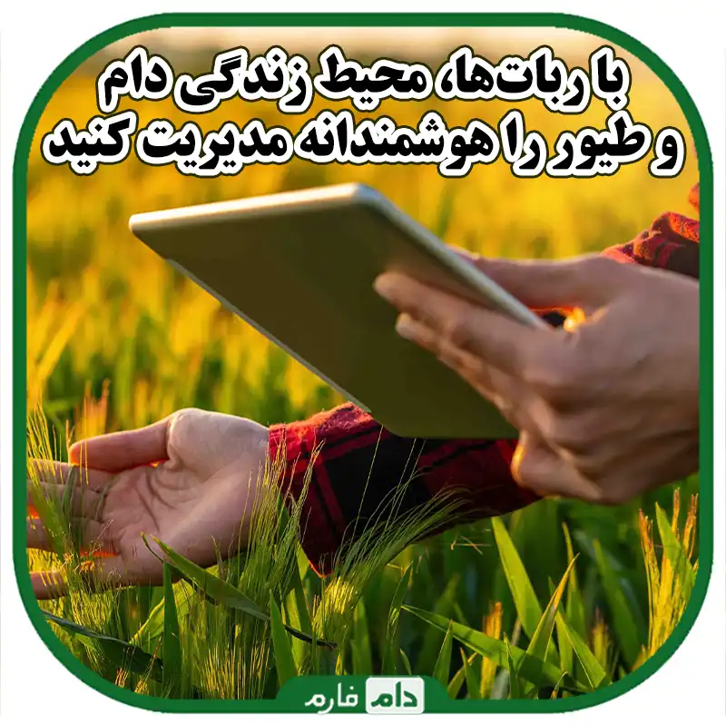 استفاده_از_ربات‌ها_برای_مدیریت_محیط_زندگی_دام_و_طیور