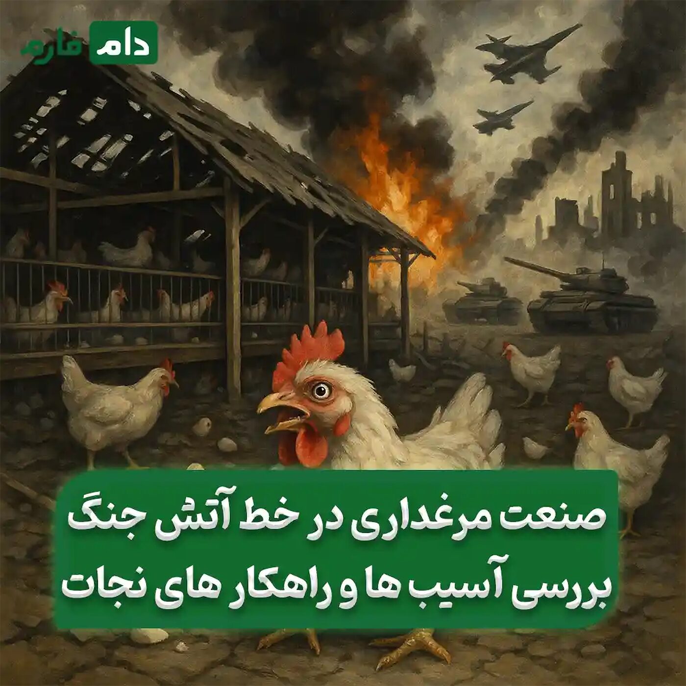 صنعت_مرغداری_در_خط_آتش_جنگ_:_بررسی_آسیب‌ها_و_راهکار_های_نجات