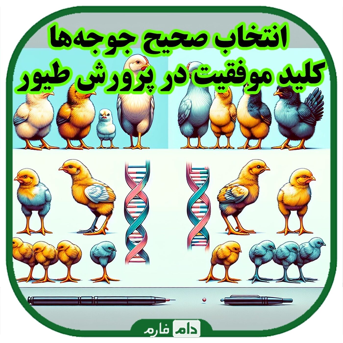 مقایسه_ژنتیکی_جوجه‌های_بومی_و_وارداتی