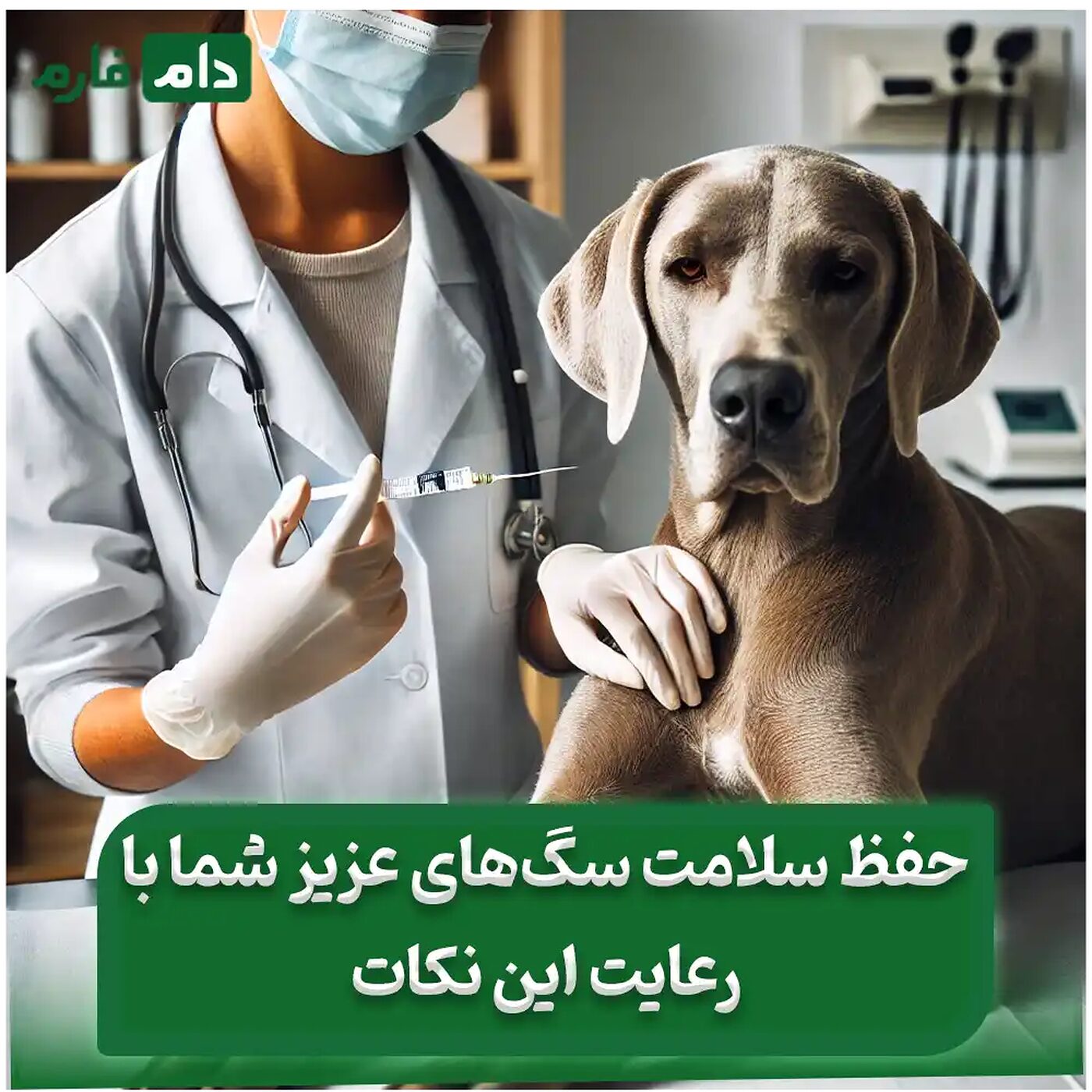 نحوه_تزریق_واکسن_سگ_