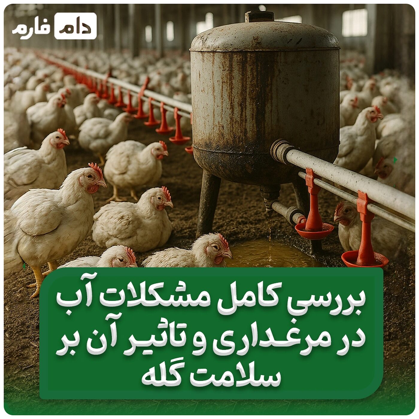 بررسی_کامل_مشکلات_آب_در_مرغداری_و_تأثیر_آن_بر_سلامت_گله