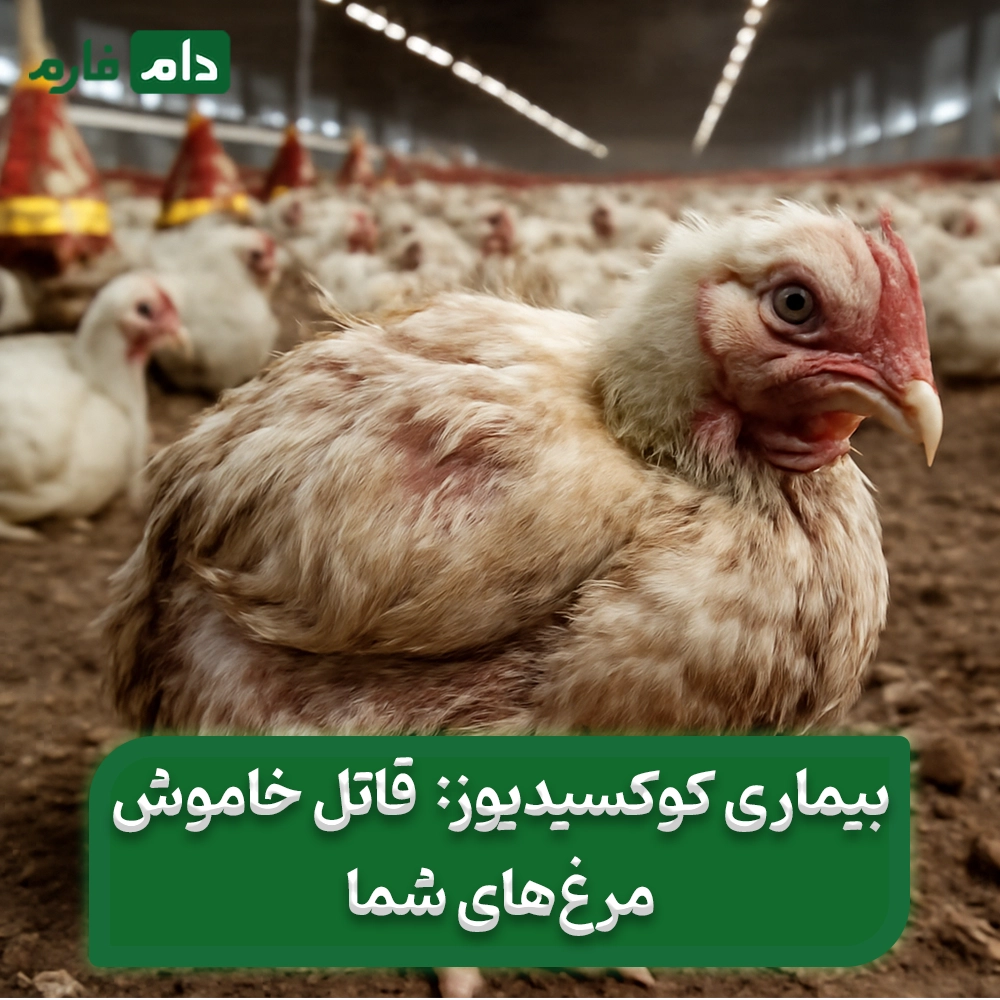 کوکسیدیوز_مرغی_:_علائم،_علت‌ها_و_درمان_قطعی