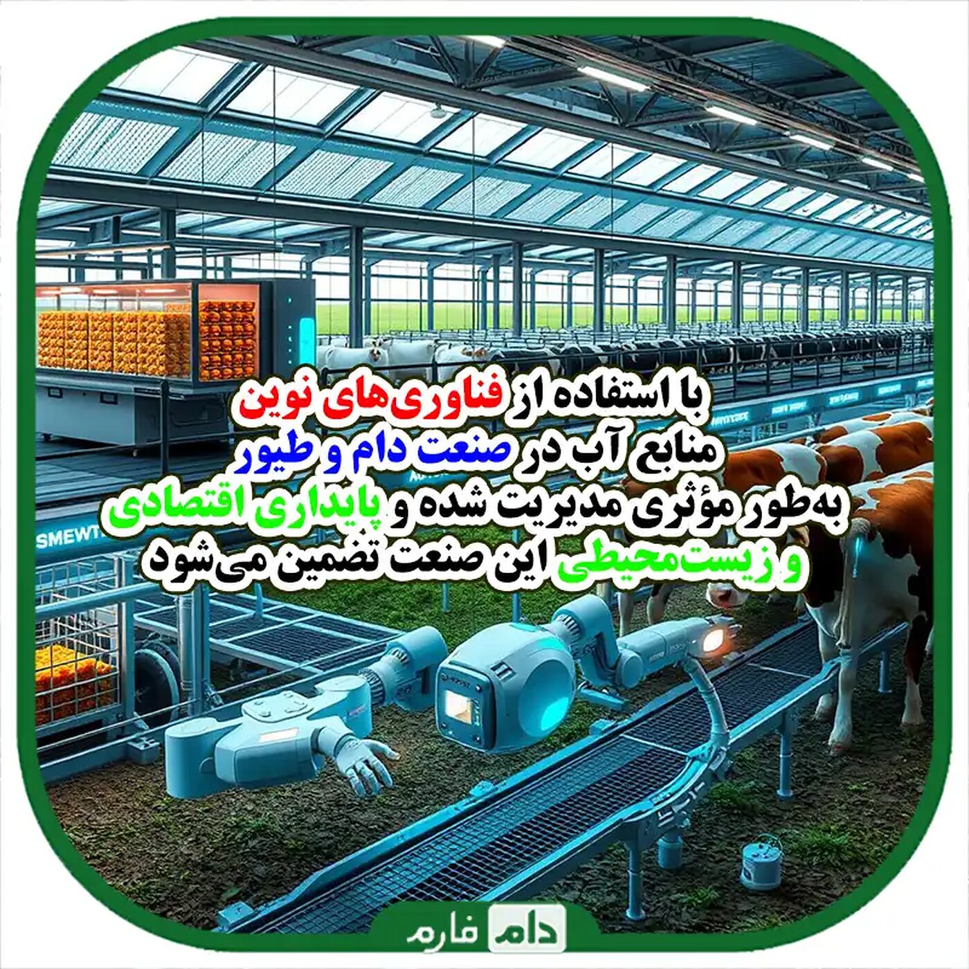 مدیریت_منابع_آب_در_صنعت_دام_و_طیور_با_استفاده_از_فناوری‌های_نوین_
